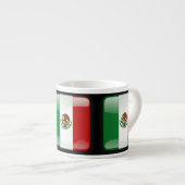 Flagge Mexikos Espressotasse (Vorderseite Rechts)