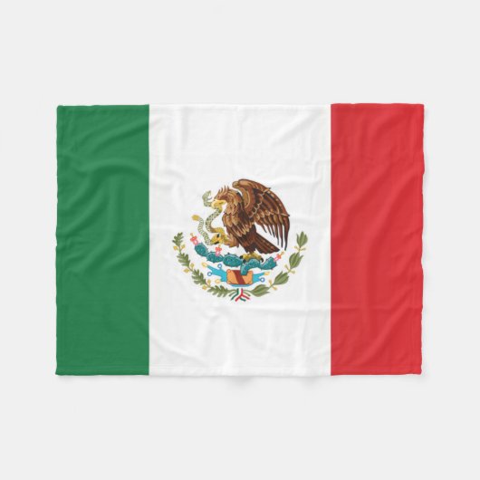 Flagge Mexikos Fleecedecke (Vorderseite (Horizontal))