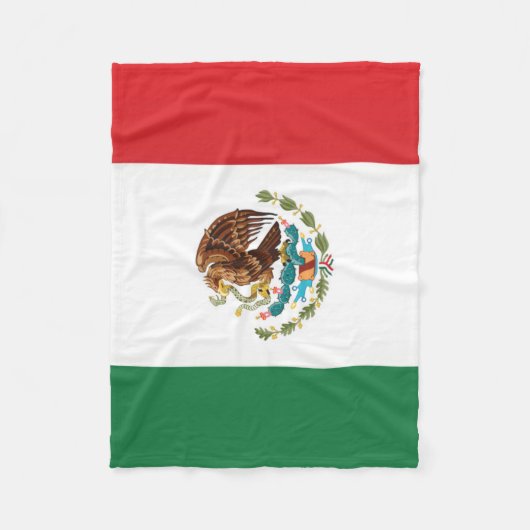 Flagge Mexikos Fleecedecke (Vorderseite)