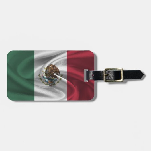 Flagge Mexikos Gepäckanhänger (Vorderseite horizontal)
