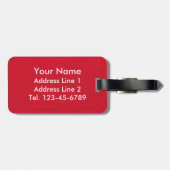 Flagge Mexikos Gepäckanhänger (Rückseite horizontal)