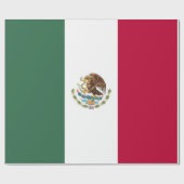 Flagge Mexikos Geschenkpapier (Flach)