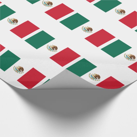 Flagge Mexikos Geschenkpapier (Ecke)