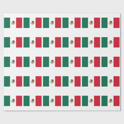 Flagge Mexikos Geschenkpapier (Flach)