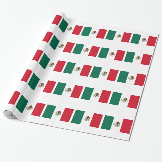 Flagge Mexikos Geschenkpapier (Ungerollt)