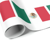 Flagge Mexikos Geschenkpapier (Rolleneckpunkt)