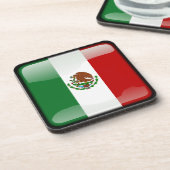 Flagge Mexikos Getränkeuntersetzer (Linke Seite)
