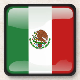Flagge Mexikos Getränkeuntersetzer