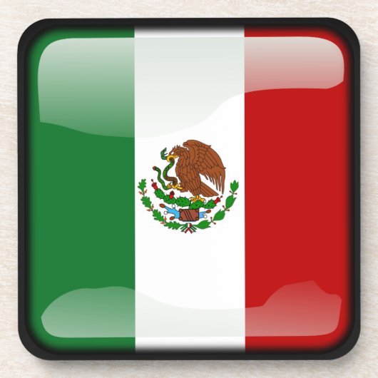 Flagge Mexikos Getränkeuntersetzer (Vorderseite)