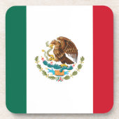 Flagge Mexikos Getränkeuntersetzer (Vorderseite)