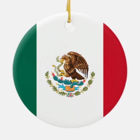 Flagge Mexikos Keramik Ornament (Hinten)