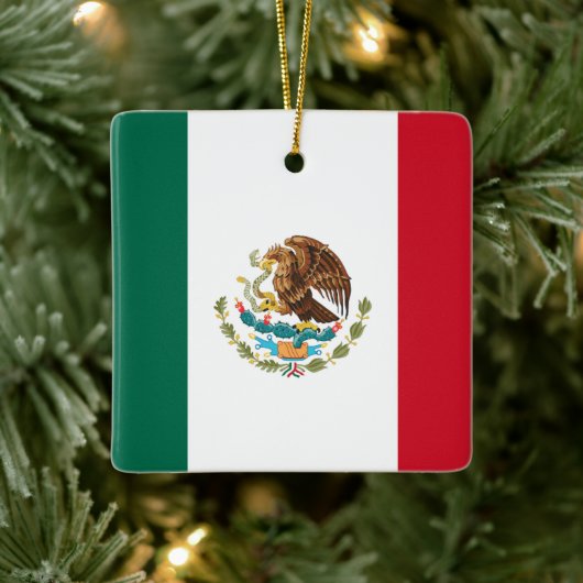 Flagge Mexikos Keramikornament (Baum)