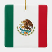 Flagge Mexikos Keramikornament (Rückseite)