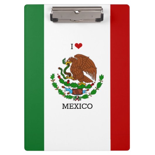 Flagge Mexikos Klemmbrett (Vorderseite)
