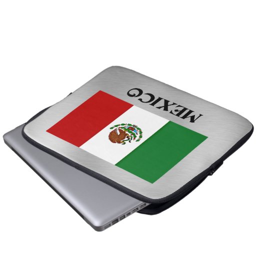 Flagge Mexikos Laptopschutzhülle (Vorne Knopf)