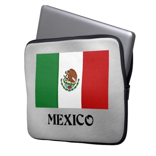Flagge Mexikos Laptopschutzhülle (Vorderseite Links)