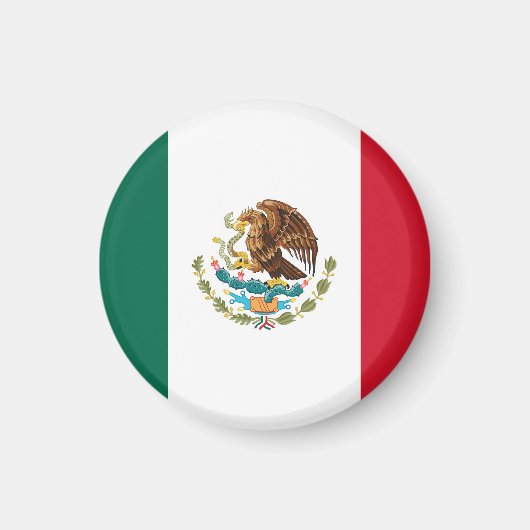 Flagge Mexikos Magnet (Vorne)