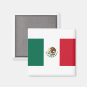 Flagge Mexikos Magnet (Vorderseite/Rückseite)