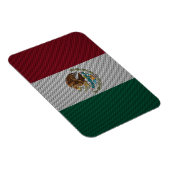 Flagge Mexikos mit Kohlenstofffasereffekt Magnet (Rechte Seite)