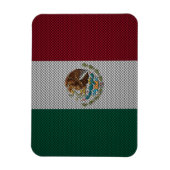 Flagge Mexikos mit Kohlenstofffasereffekt Magnet (Vertikal)