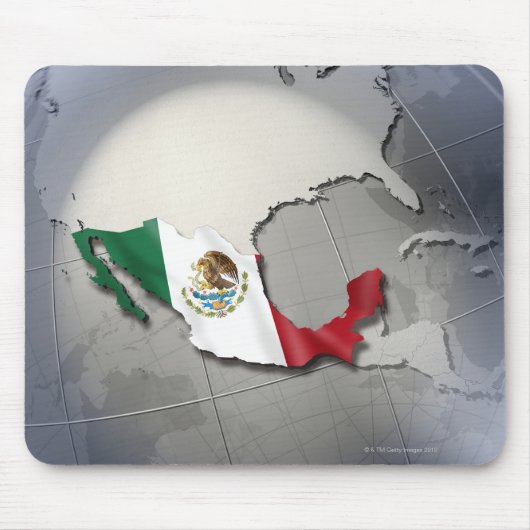 Flagge Mexikos Mousepad (Vorne)