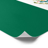 Flagge Mexikos Poster (Ecke)