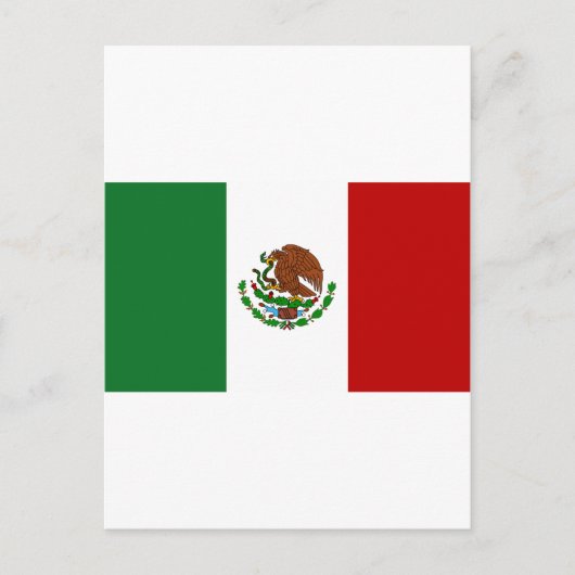 Flagge Mexikos Postkarte (Vorderseite)