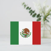 Flagge Mexikos Postkarte (Stehend Vorderseite)