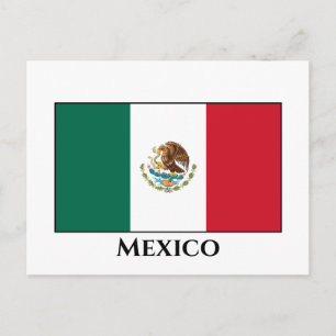 Flagge Mexikos Postkarte