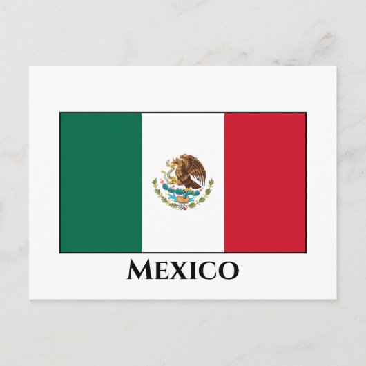 Flagge Mexikos Postkarte (Vorderseite)