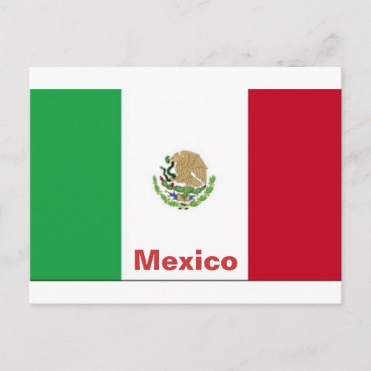 Flagge Mexikos Postkarte (Vorderseite)