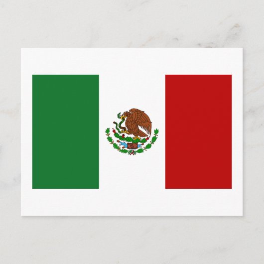 Flagge Mexikos Postkarte (Vorderseite)