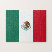 Flagge Mexikos Puzzle (Horizontal)