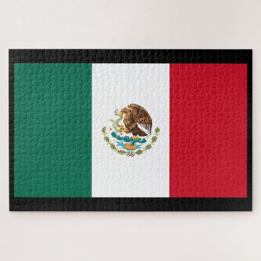 Flagge Mexikos Puzzle (Horizontal)