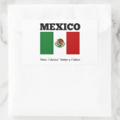 Flagge Mexikos Rechteckiger Aufkleber (Tasche)