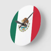 Flagge Mexikos Runde Wanduhr (Winkel)