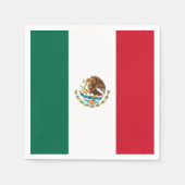 Flagge Mexikos Serviette (Vorderseite)
