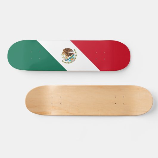 Flagge Mexikos Skateboard (Horizontal)