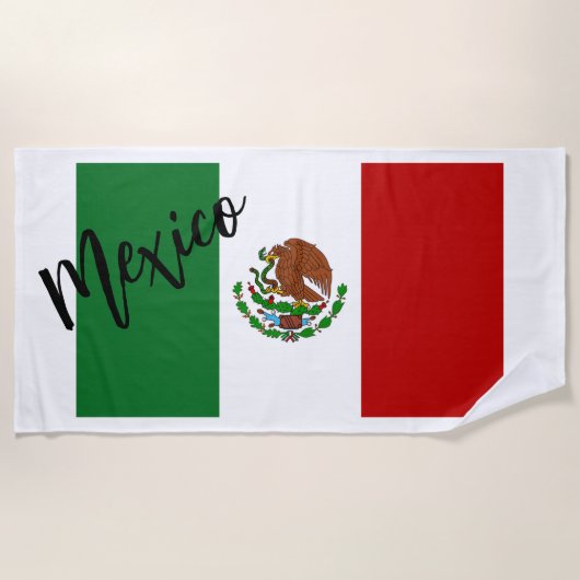 Flagge Mexikos Strandtuch (Vorderseite)