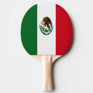 Flagge Mexikos Tischtennis Schläger