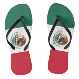 Flagge Mexikos Tricolore Badesandalen