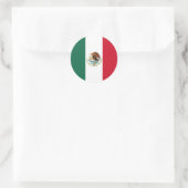 Flagge Mexikos Tricolore Runder Aufkleber (Tasche)