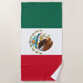 Flagge Mexikos Tricolore Strandtuch (Vorderseite)