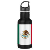 Flagge Mexikos Trinkflasche (Vorderseite)