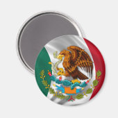 Flagge Mexikos, Wappen Magnet (Vorderseite/Rückseite)