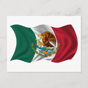 Flagge Mexikos, Wappen Postkarte