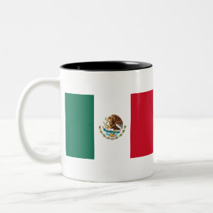 Flagge Mexikos Zweifarbige Tasse