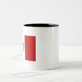 Flagge Mexikos Zweifarbige Tasse (Mittel)