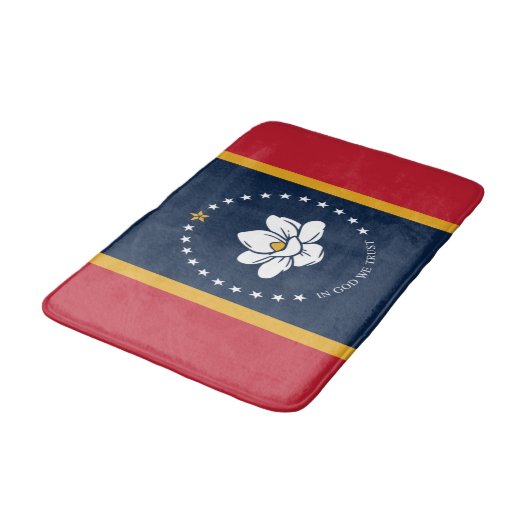 Flagge Mississippi Badematte (Schrägansicht)
