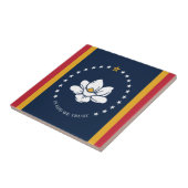 Flagge Mississippi Fliese (Seite)